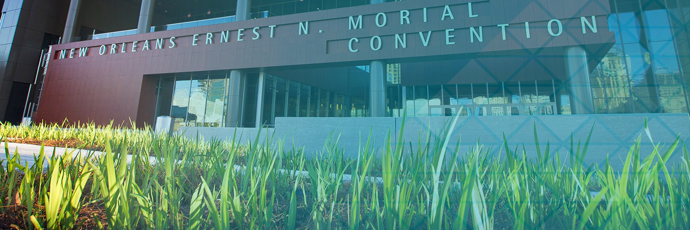 great hall and exterior new orleans ernest N morial convention center