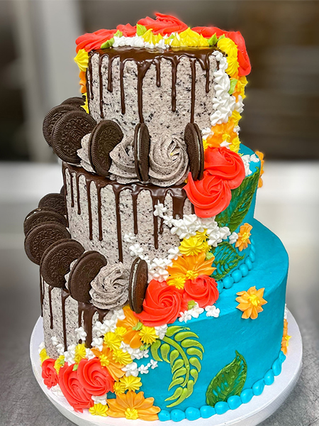 2-tier-christmas-cake-santa