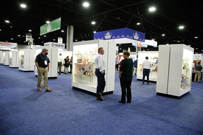 exhibitor attendees show floor new product showcase