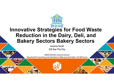 Innovative Strategies for Food Waste Reduction in the Dairy, Deli, and Bakery Sectors
