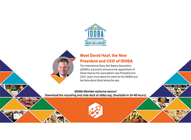 Meet David Haaf, the new president and CEO of IDDBA