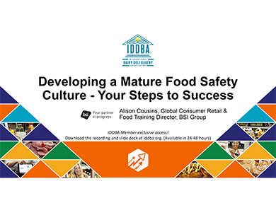 Developing a Mature Food Safety Culture - Your Steps to Success